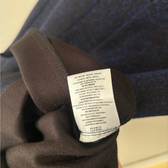 Anthropologie Ganni Navy Sparkle Dress, Size 2 - Picture 5 of 5